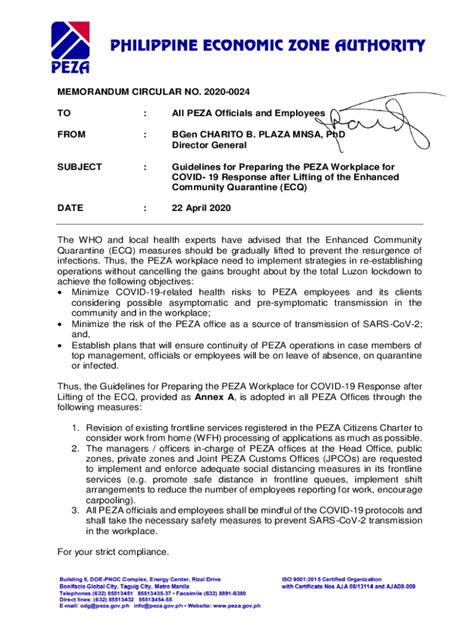 pisces peza|Memorandum Circular No. 2021.